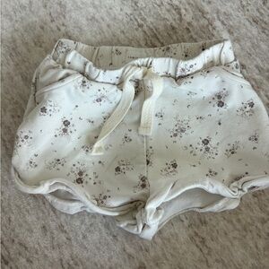 Jamie Kay Cream Floral Athletic Shorts